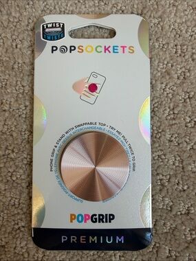 NWT PopSocket PopGrip Premium Rose Gold Swappable Phone Grip